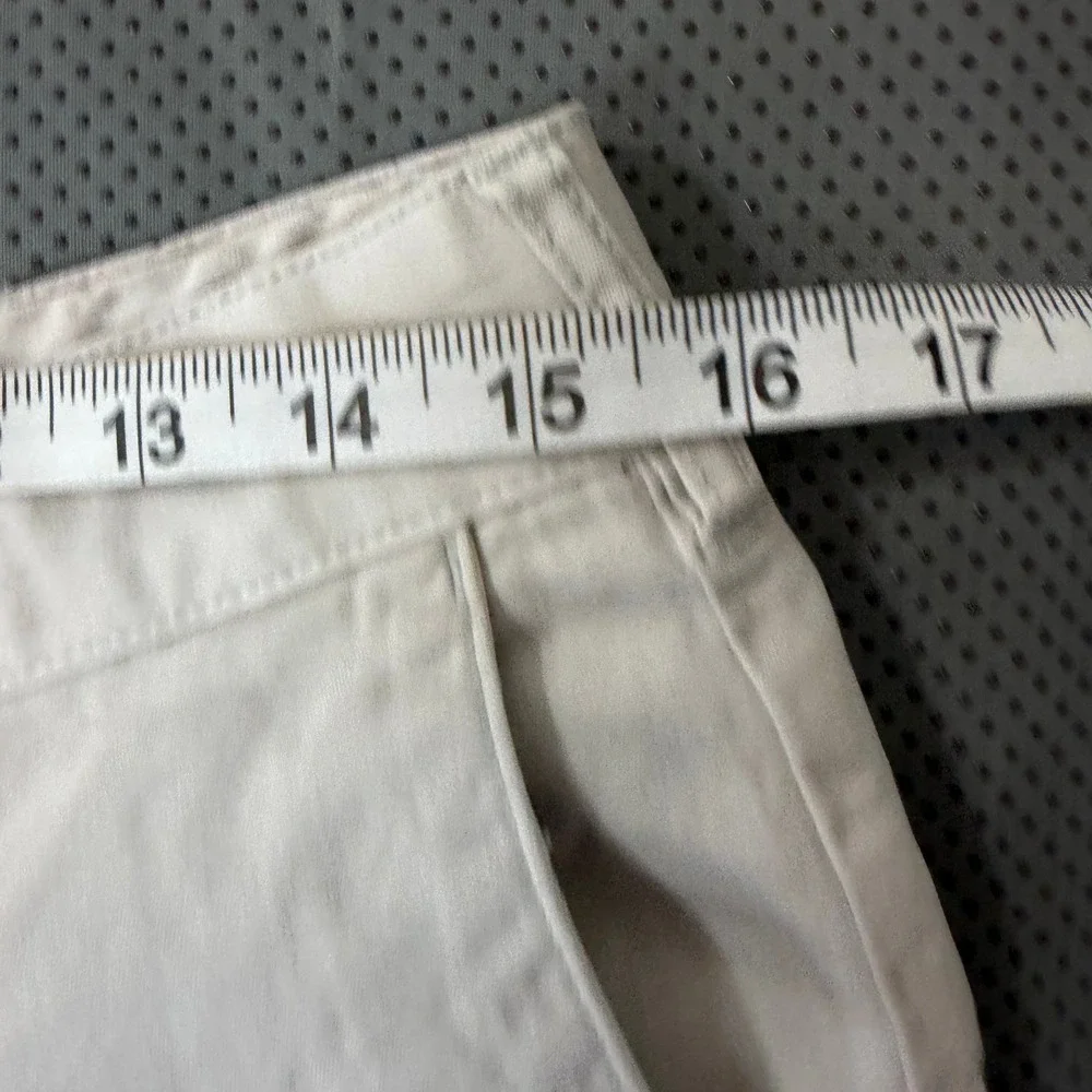Faherty Chino Shorts Men 32 Ivory Flat Front Stretch Casual Summer 9